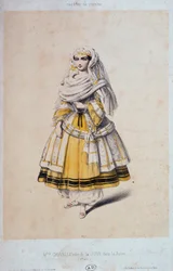 Jeanne Sophie Charlotte Cruvelli (1826-1907) in der Hauptrolle von La Juive, 1. Akt, ca. 1850-60